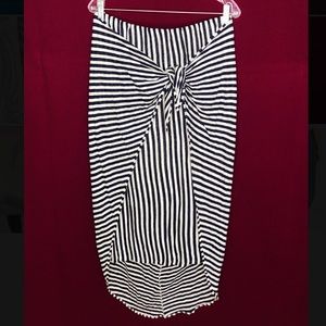 Splendid X Margherita Isola Striped Sarong Skirt